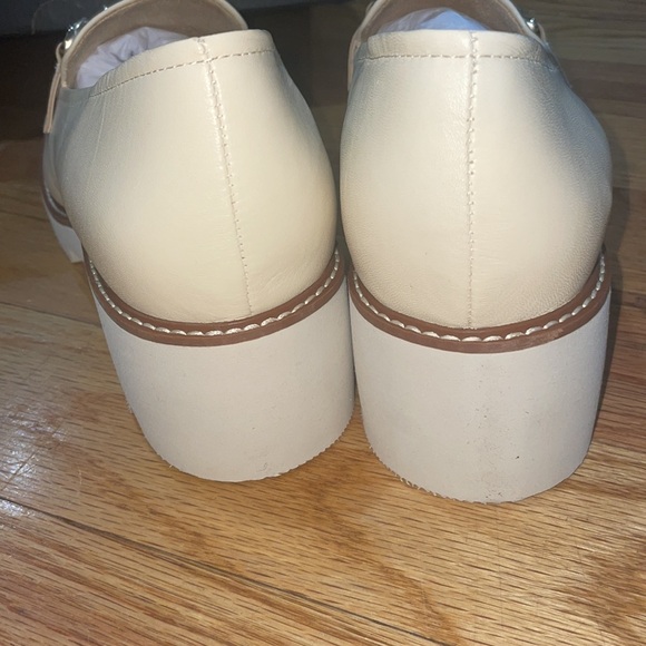 NEW Naturalizer Women Desi Chain Platform Lug Sole Heeled Loafer Taupe 11 W Wide - Picture 14 of 17